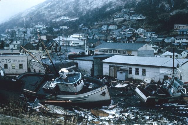 Tsunami damage